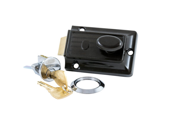 Door Lockset, Nightlatch, Brown - Modular/Brickwork Bench/A Series