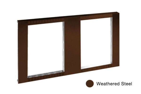 Rear Panel, Large Weathered Steel Powder Coat - ICON