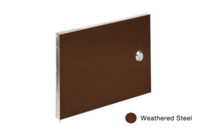 Door, Weathered Steel Powder Coat - ICON